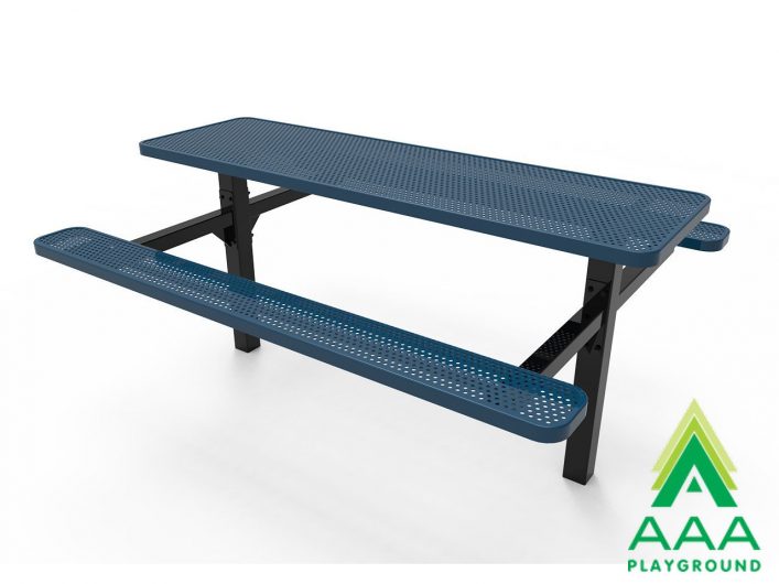 AAA Playground Honeycomb Steel Double Post Picnic Table