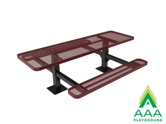 AAA Playground Honeycomb Steel Double Post Picnic Table