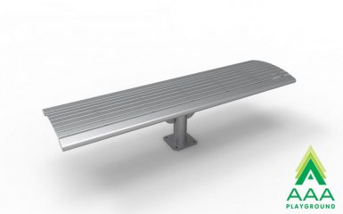 Arches Steel Slatted Cantilever Bench without Back