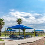 Rectangular Shade Shelter with 12 feet high Entrance Height