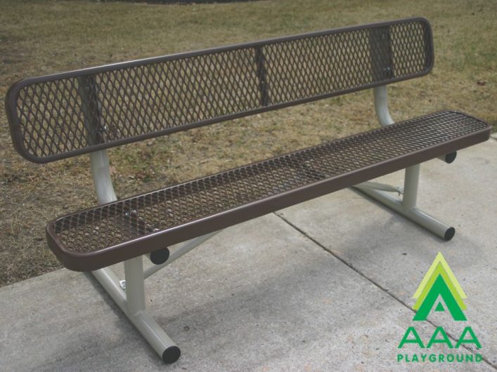 AAA Playground Style Park Bench With Back