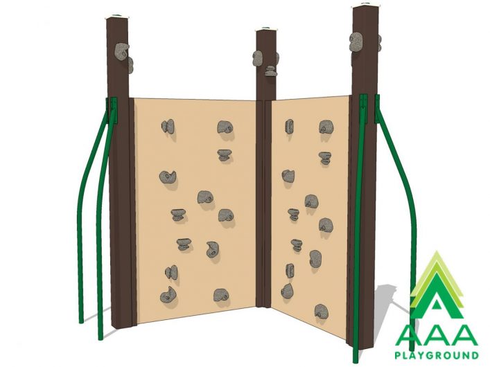 Double Rock Wall Recycled Two-Sided Panel Climber