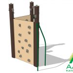 Double Rock Wall Recycled Two-Sided Panel Climber