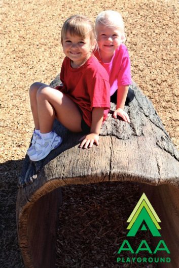 AAA Playground Log Tunnel