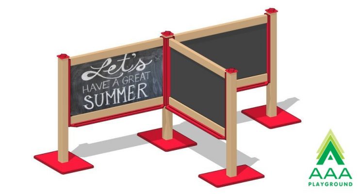 Outdoor Magnetic Chalkboard Triple