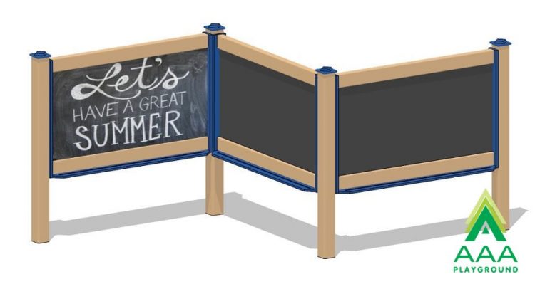 Outdoor Magnetic Chalkboard Triple