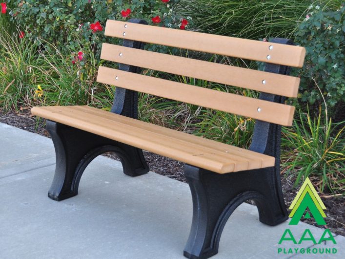 Recycled Plastic Comfort Park Avenue Bench