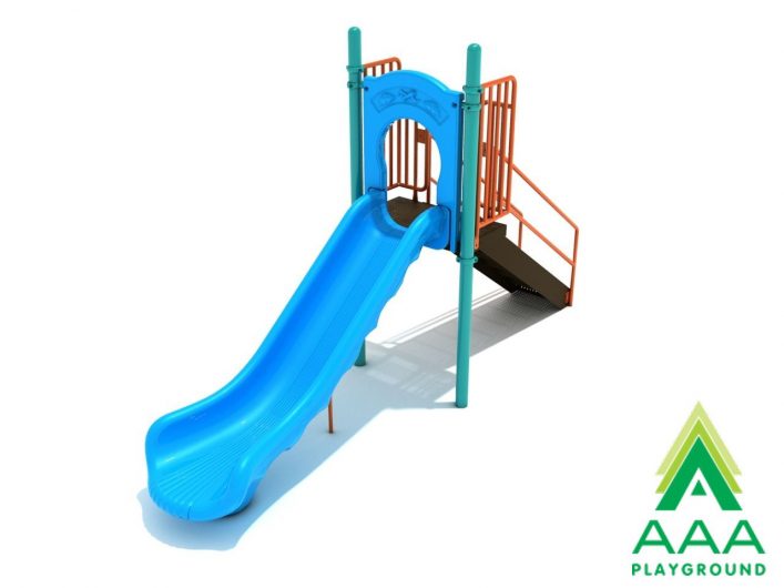 4-feet Straight Single Piece Free Standing Slide