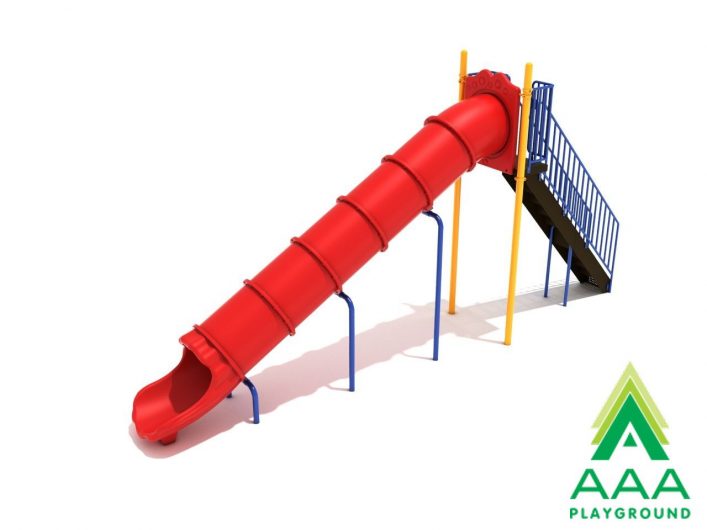 8-feet Straight Tube Free Standing Slide