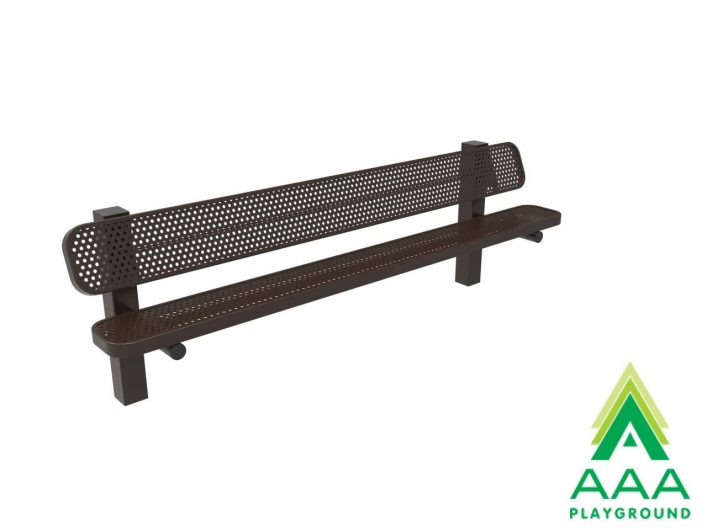 AAA Playground Honeycomb Steel Bench with Square Posts