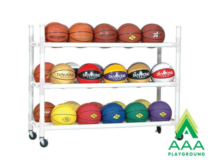 30 Ball Capacity Double Wide Heavy-Duty Ball Cart