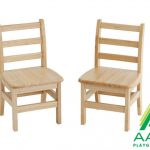 AAA Playground 12" Three Rung Ladderback Chair - 2 Pack