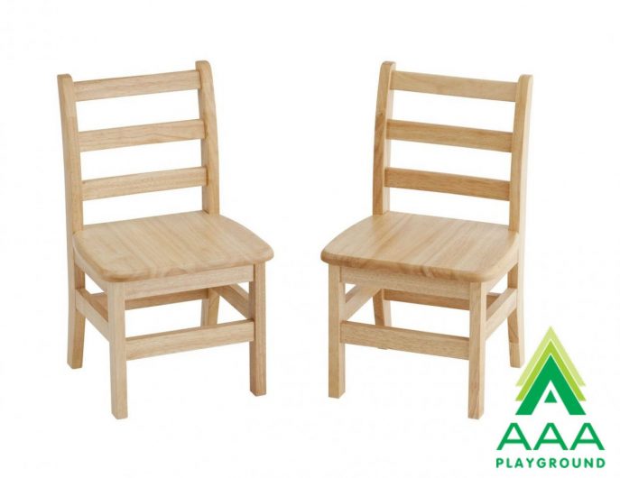 AAA Playground 12" Three Rung Ladderback Chair - 2 Pack