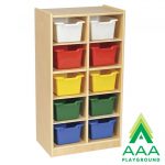 AAA Playground 10 Tray Cabinet with Bins