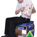 AAA Playground Mobile Classroom Stool with Storage