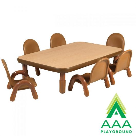 AAA playground BaseLine Rectangular Table 48" x 30" Set