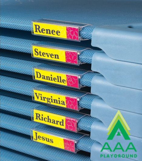 AAA Playground Cot Name Clip 5-Pack